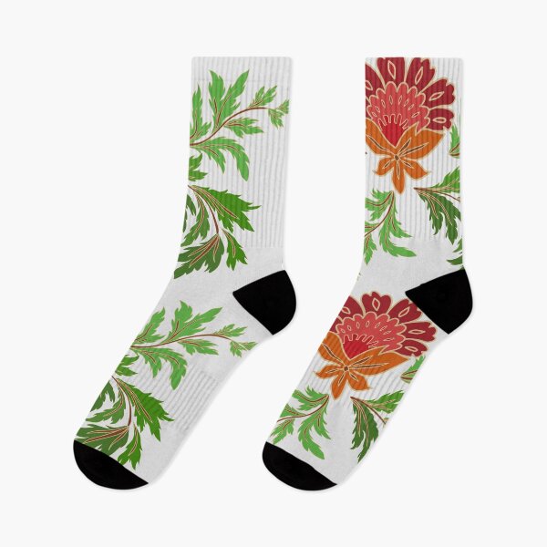 Item preview, Vintage Floral Seamless Pattern with Red Flower and Green Leaves Decorative Background designed and sold by Ei-Ei.