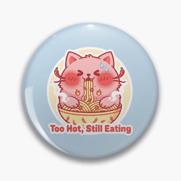 Item preview, Vintage Kawaii Cat Eating Spicy Spaghetti designed and sold by mayatA-rt.