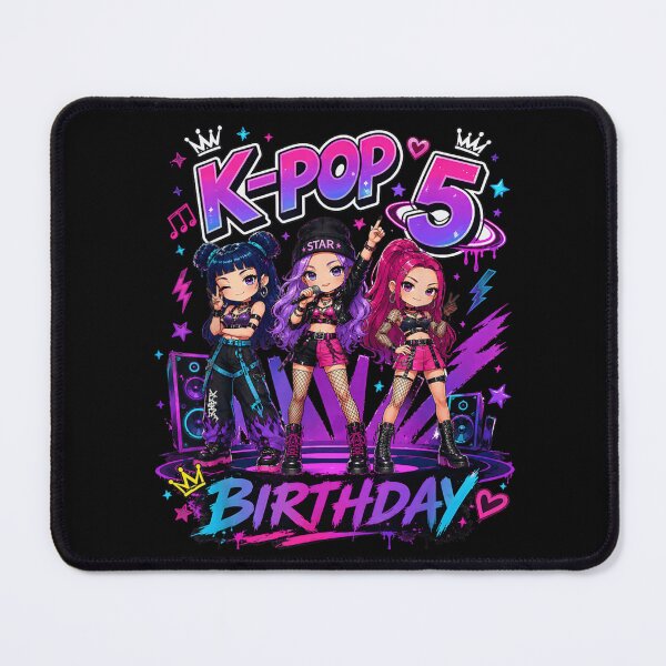 Item preview, K-Pop 5th Birthday Star Girl Group Pop Music Fan Birthday Gift designed and sold by LanoraDamie.
