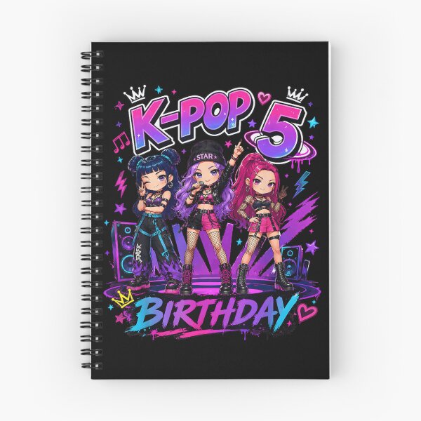 Item preview, K-Pop 5th Birthday Star Girl Group Pop Music Fan Birthday Gift designed and sold by LanoraDamie.