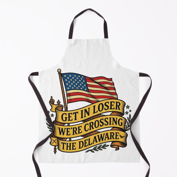 Item preview, Get In Loser We're Crossing The Delaware T-Shirt – Funny Patriotic Vintage Gift designed and sold by MerchlyMike.