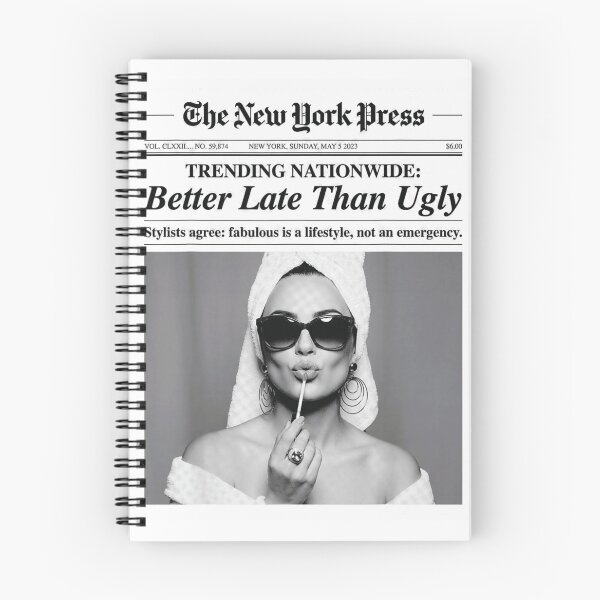 Item preview, Trending Nationwide Better Late Than Ugly Vintage Newspaper designed and sold by LanoraDamie.