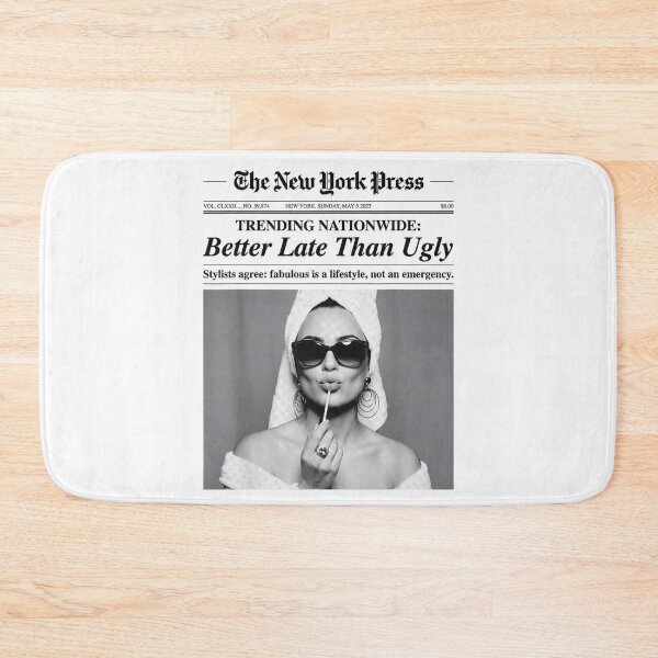 Item preview, Trending Nationwide Better Late Than Ugly Vintage Newspaper designed and sold by LanoraDamie.
