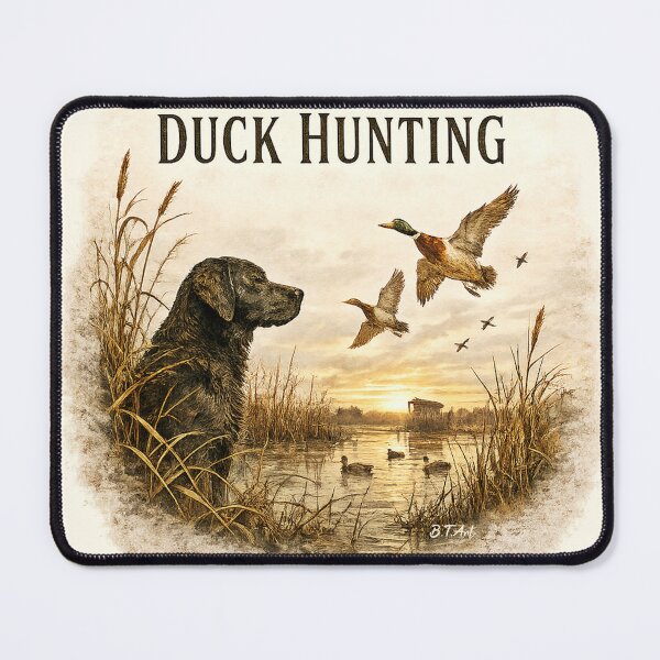Item preview, Black Labrador Duck Hunting PNG | Waterfowl Retriever Vintage Sketch Design designed and sold by TammyHunterArt.