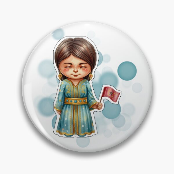 Item preview, Moroccan Woman in Traditional Outfit Holding Morocco Flag designed and sold by iamKRUK.