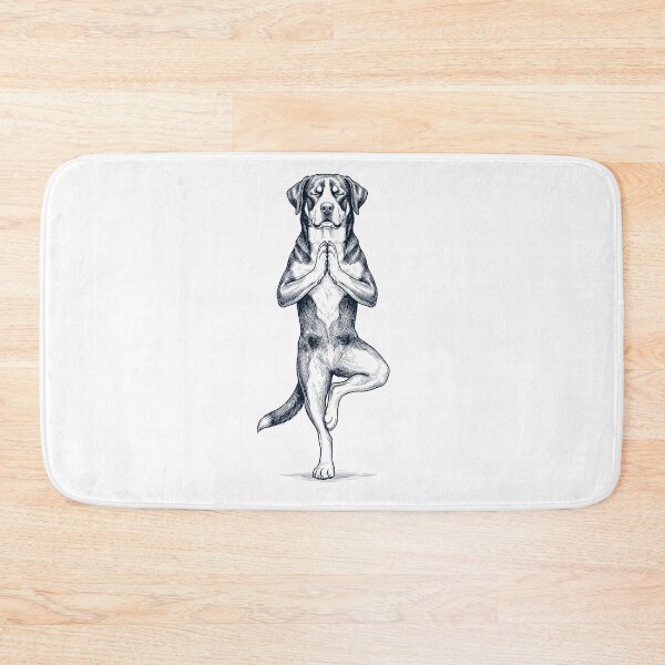 Item preview, Vintage Greater Swiss Mountain Dog Yoga Tree Pose Dog Mom Lover designed and sold by TerryConnells.