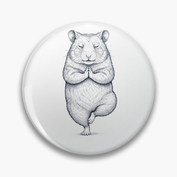 Item preview, Vintage Hamster Yoga Tree Pose Animal Lover designed and sold by TerryConnells.
