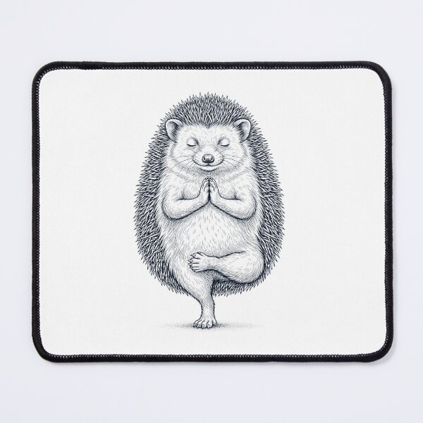Item preview, Vintage Hedgehog Yoga Tree Pose Animal Lover designed and sold by TerryConnells.