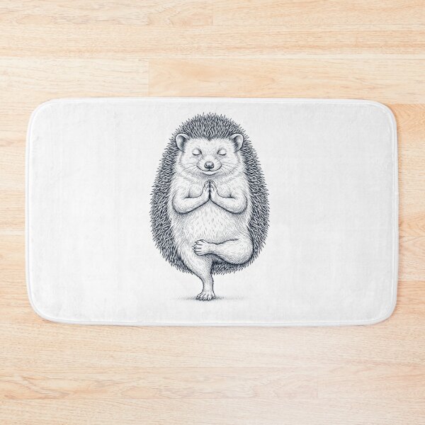 Item preview, Vintage Hedgehog Yoga Tree Pose Animal Lover designed and sold by TerryConnells.