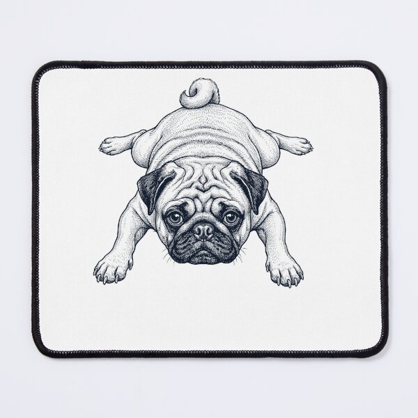 Item preview, Vintage Pug Splooting Dog Mom Dad Lover designed and sold by DoodleTortle.