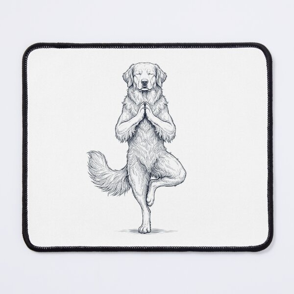 Item preview, Vintage Hovawart Yoga Tree Pose Dog Mom Lover designed and sold by TerryConnells.
