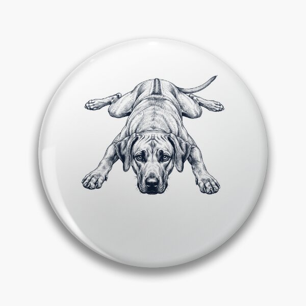 Item preview, Vintage Rhodesian Ridgeback Splooting Dog Mom Dad Lover designed and sold by DoodleTortle.