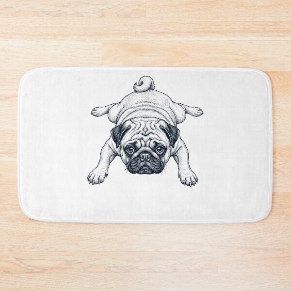 Item preview, Vintage Pug Splooting Dog Mom Dad Lover designed and sold by DoodleTortle.