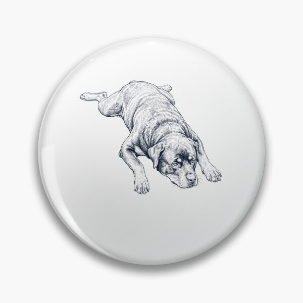 Item preview, Vintage Rottweiler Splooting Dog Mom Dad Lover designed and sold by DoodleTortle.