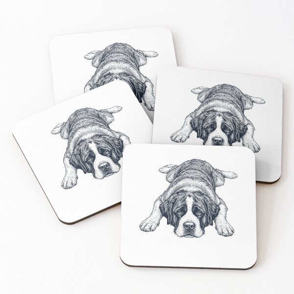 Item preview, Vintage Saint Bernard Splooting Dog Mom Dad Lover designed and sold by DoodleTortle.