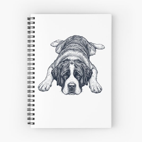 Item preview, Vintage Saint Bernard Splooting Dog Mom Dad Lover designed and sold by DoodleTortle.