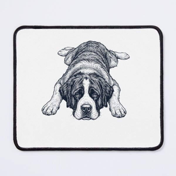 Item preview, Vintage Saint Bernard Splooting Dog Mom Dad Lover designed and sold by DoodleTortle.