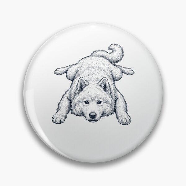 Item preview, Vintage Samoyed Splooting Dog Mom Dad Lover designed and sold by DoodleTortle.
