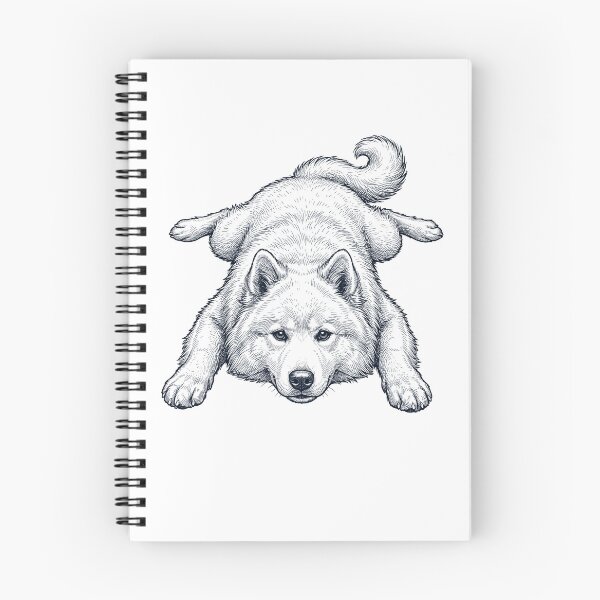 Item preview, Vintage Samoyed Splooting Dog Mom Dad Lover designed and sold by DoodleTortle.