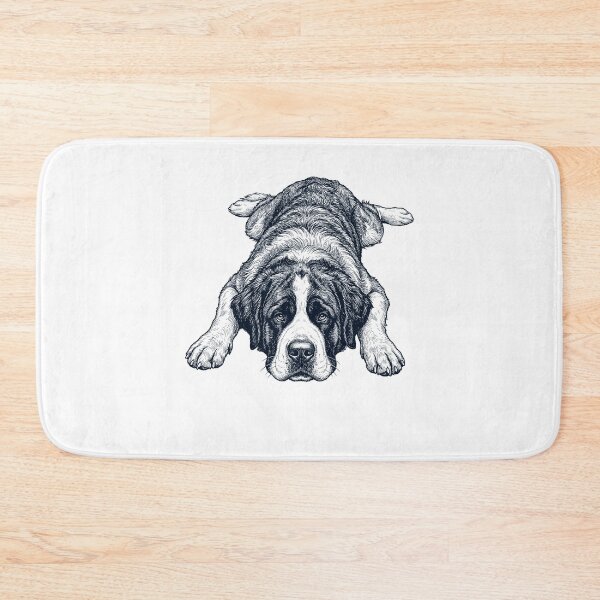 Item preview, Vintage Saint Bernard Splooting Dog Mom Dad Lover designed and sold by DoodleTortle.