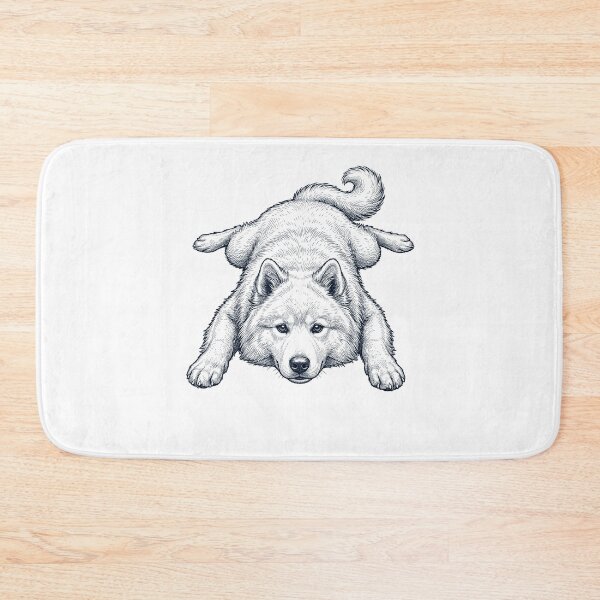 Item preview, Vintage Samoyed Splooting Dog Mom Dad Lover designed and sold by DoodleTortle.