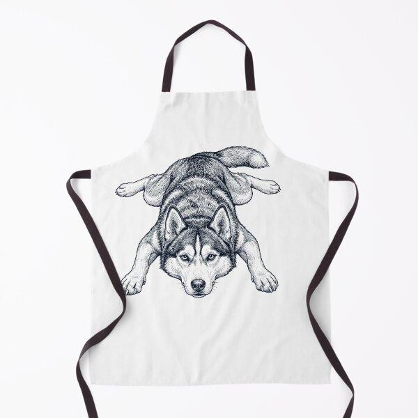 Item preview, Vintage Siberian Husky Splooting Dog Mom Dad Lover designed and sold by DoodleTortle.