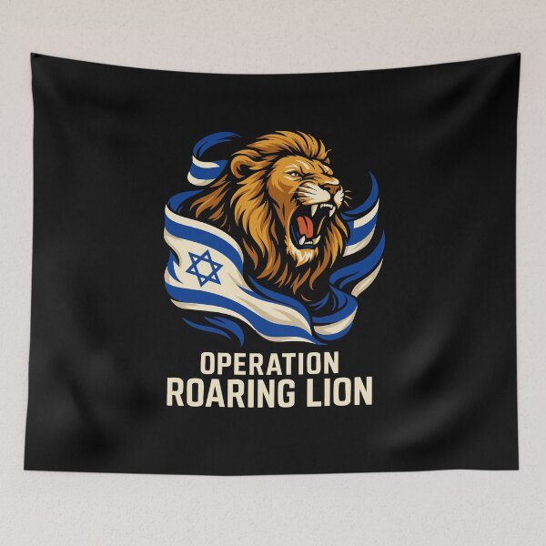 Item preview, Operation Roaring Lion Israel Artwork designed and sold by crouchingpixel.