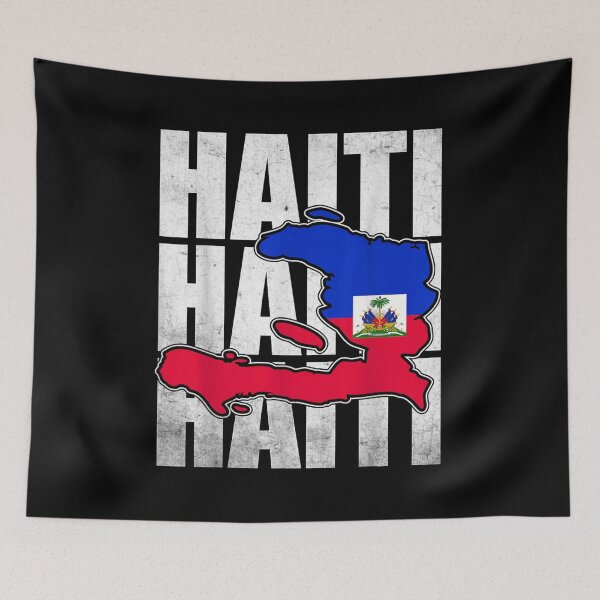 Item preview, Haiti Map Flag Pride Heritage Caribbean Culture Distressed Patriotic Graphic Art designed and sold by ShavonRistorin.