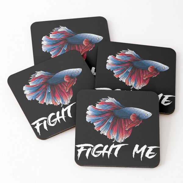 Item preview, Fight Me - Vibrant Red and Blue Siamese Fighting Betta Fish designed and sold by haitrieuic96.