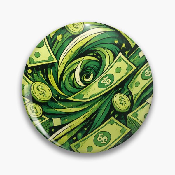 Item preview, Neon Money Vortex – Futuristic Money Art Design in Green designed and sold by Gletschie.