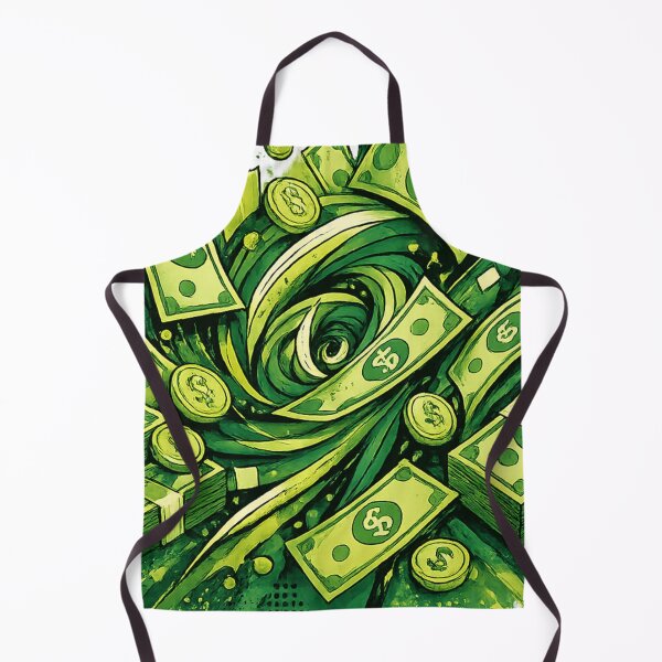Artikelvorschau, Neon Geldstrudel – Futuristisches Money Art Design in Grün entworfen und verkauft von Gletschie.