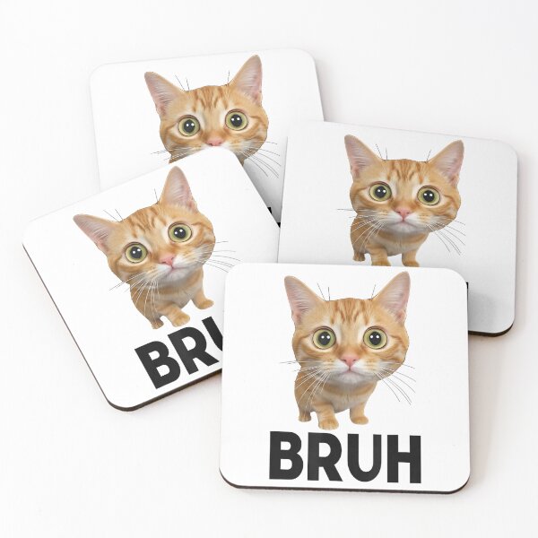 Item preview, Funny Cat Saying Bruh Meme  designed and sold by BareCrack.