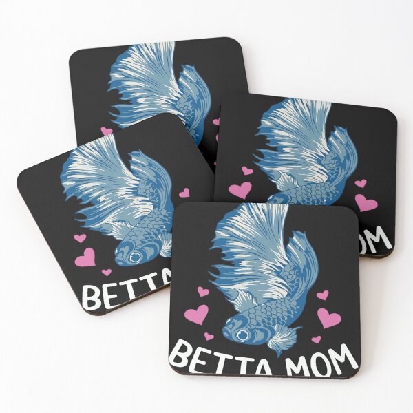 Item preview, Elegant Blue Betta Fish - Proud Betta Mom Aesthetic Heart Design designed and sold by haitrieuic96.