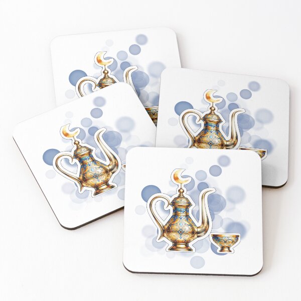 Item preview, Moroccan Teapot and Cup Ornamental Pattern Design designed and sold by iamKRUK.