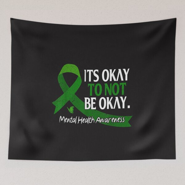 Item preview, Its Okay to Not Be Okay Mental Health Awareness Retro Design designed and sold by kiralynstration.