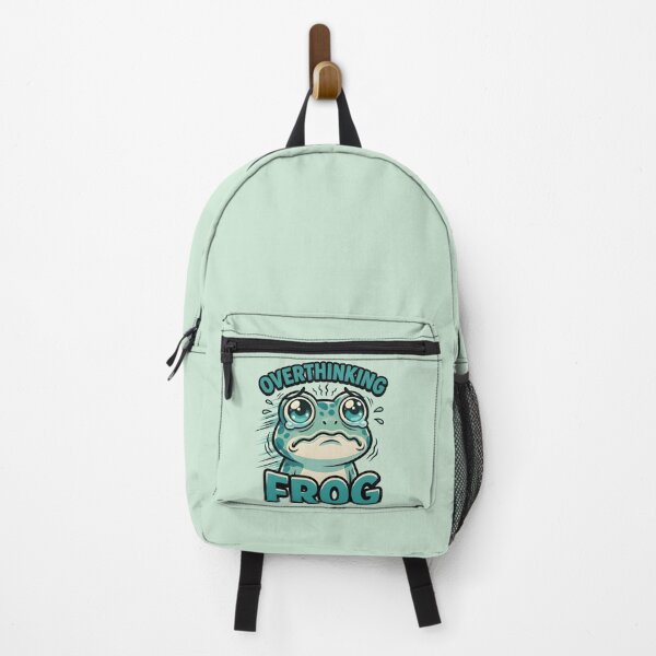 Item preview, Overthinking Frog Funny Anxiety Meme Sticker & Shirt designed and sold by ZyxDes.