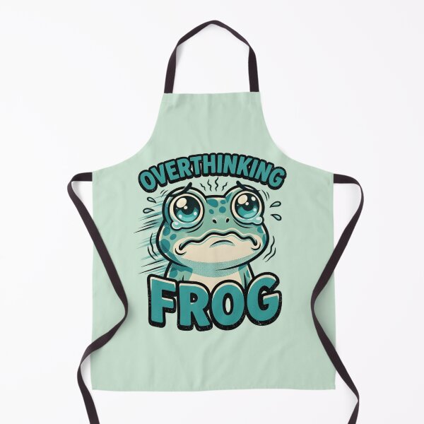 Item preview, Overthinking Frog Funny Anxiety Meme Sticker & Shirt designed and sold by ZyxDes.