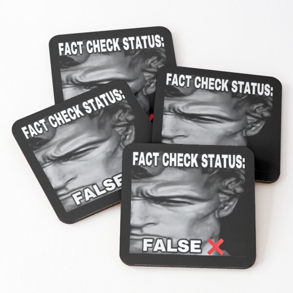 Item preview, fact check status false meme gif designed and sold by LayersDesign.