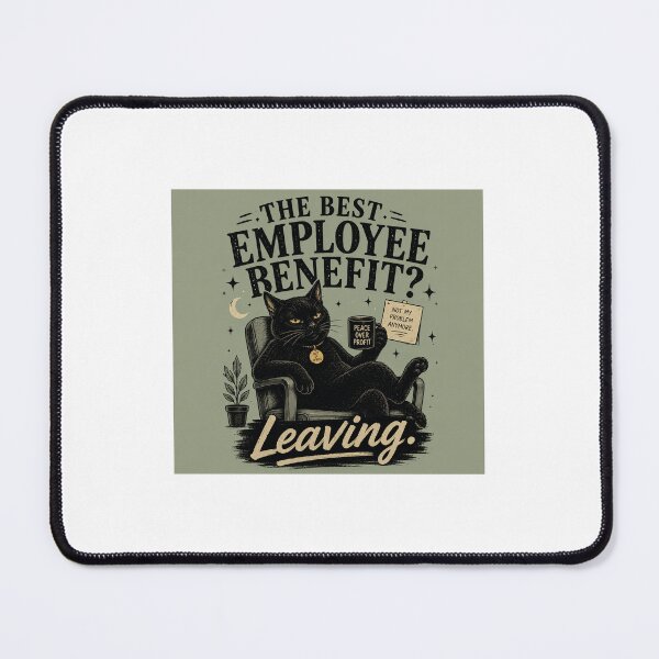Item preview, Black cat oversized vibes quote Design | The best employee benefit designed and sold by TheGiggleGrid.