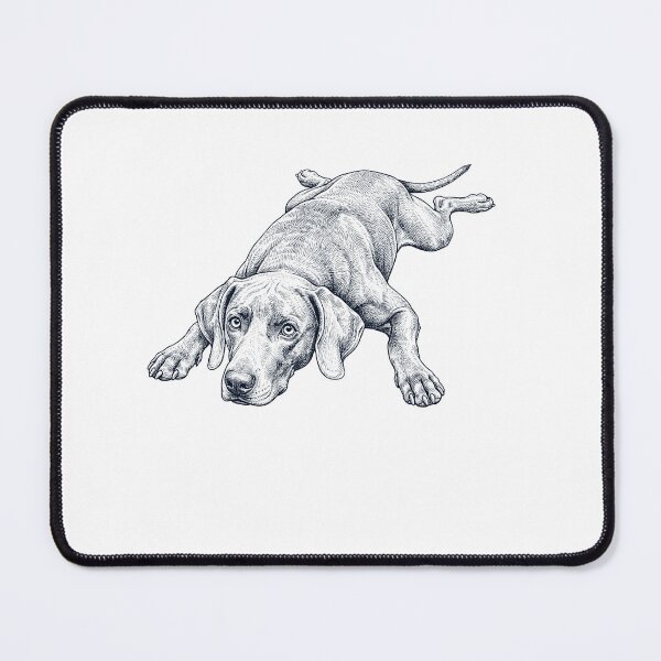 Item preview, Vintage Weimaraner Splooting Dog Mom Dad Lover designed and sold by DoodleTortle.