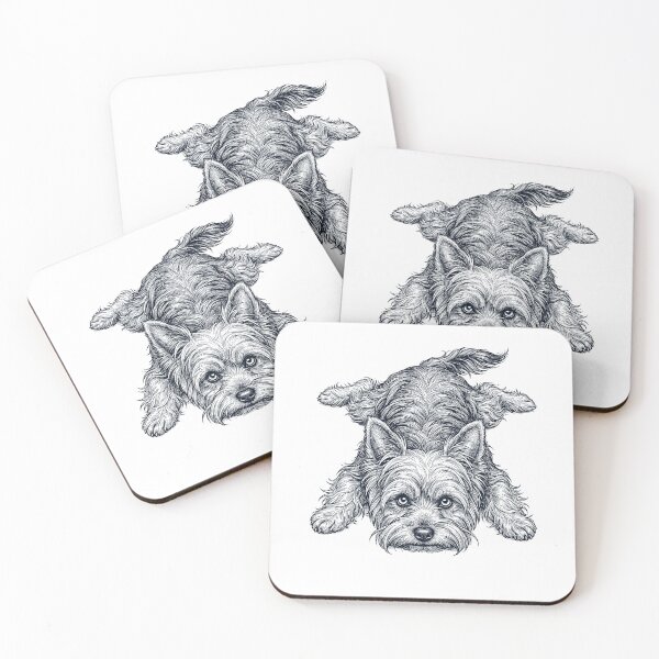 Item preview, Vintage Yorkshire Terrier Splooting Dog Mom Dad Lover designed and sold by DoodleTortle.
