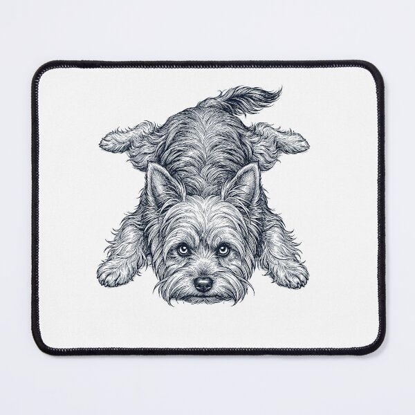 Item preview, Vintage Yorkshire Terrier Splooting Dog Mom Dad Lover designed and sold by DoodleTortle.