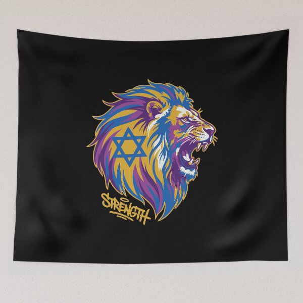 Item preview, Lion Of Judah Israel Strength Artwork designed and sold by crouchingpixel.