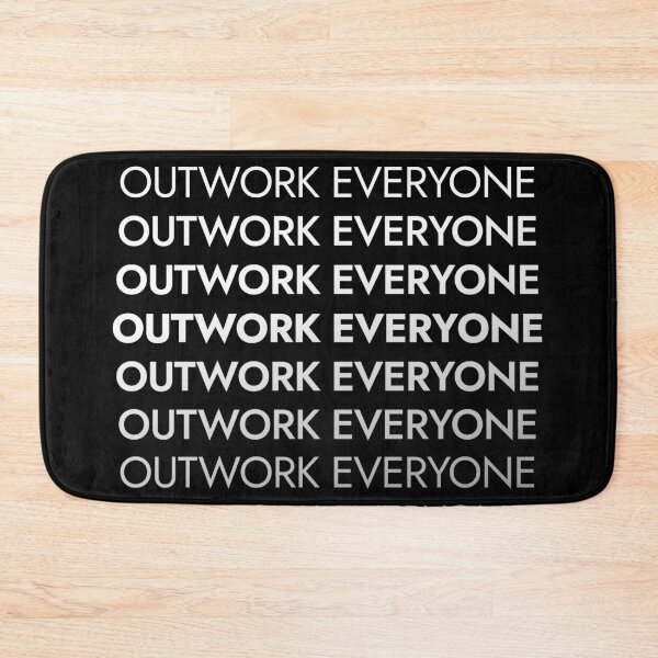 Item preview, Outwork Everyone - Minimalist Motivational Quote designed and sold by AVNGR-Design.