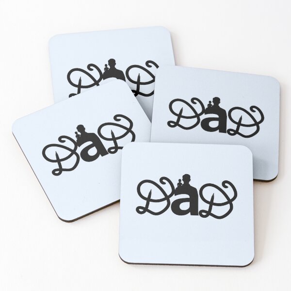 Item preview, Father’s Day Minimalist Dad and Child Silhouette Monogram Design designed and sold by HopeAndHustle.