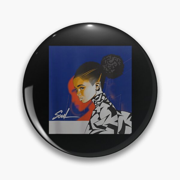 Item preview, Arte de melanina con moño afro de mujer con alma designed and sold by ngan2614387.