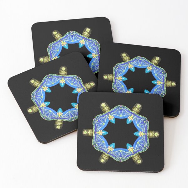 Item preview,  Intricate Mosaic Mandala with Teal Accents designed and sold by blacK1982White.