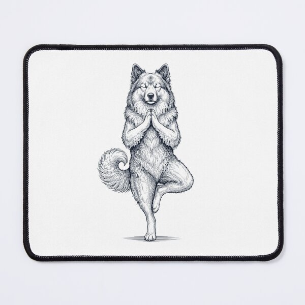 Item preview, Vintage Icelandic Sheepdog Yoga Tree Pose Dog Mom Lover designed and sold by TerryConnells.