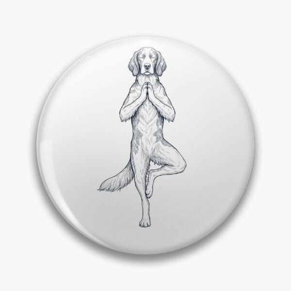 Item preview, Vintage Irish Red And White Setter Yoga Tree Pose Dog Mom Lover designed and sold by TerryConnells.