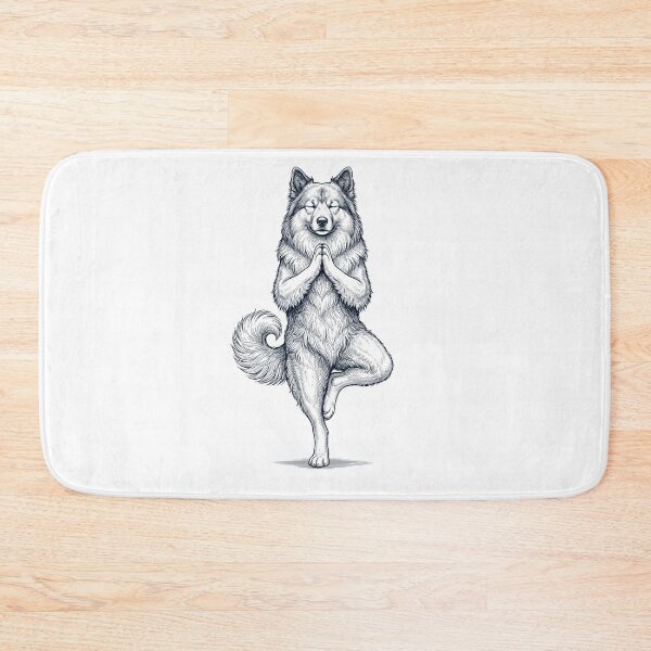 Item preview, Vintage Icelandic Sheepdog Yoga Tree Pose Dog Mom Lover designed and sold by TerryConnells.